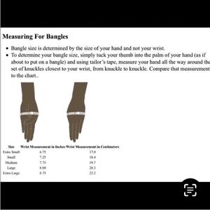 Measure Your Hand for Bangle Bracelet Fit